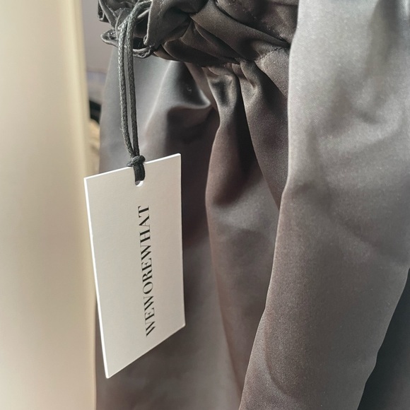 We Wore What black ruffle bib maxi dress NWT women’s size S - Picture 5 of 5